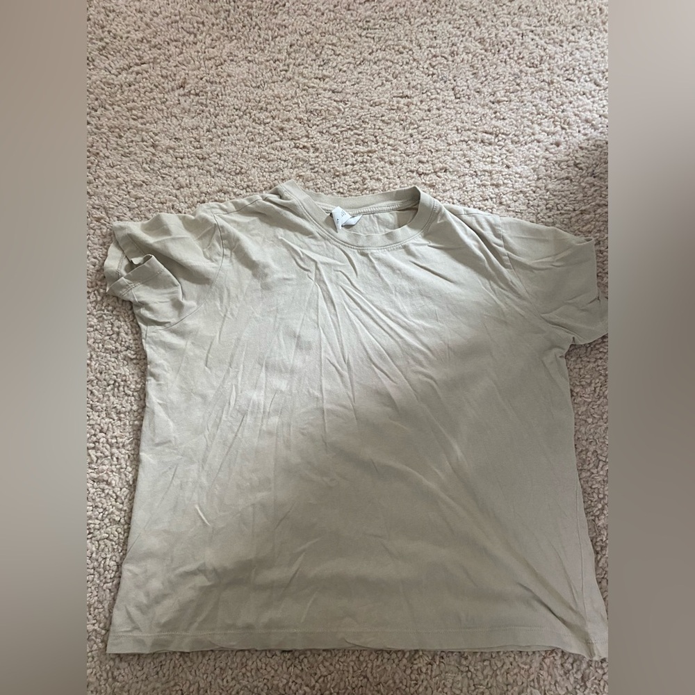 H&M Beige Short Sleeve Tee